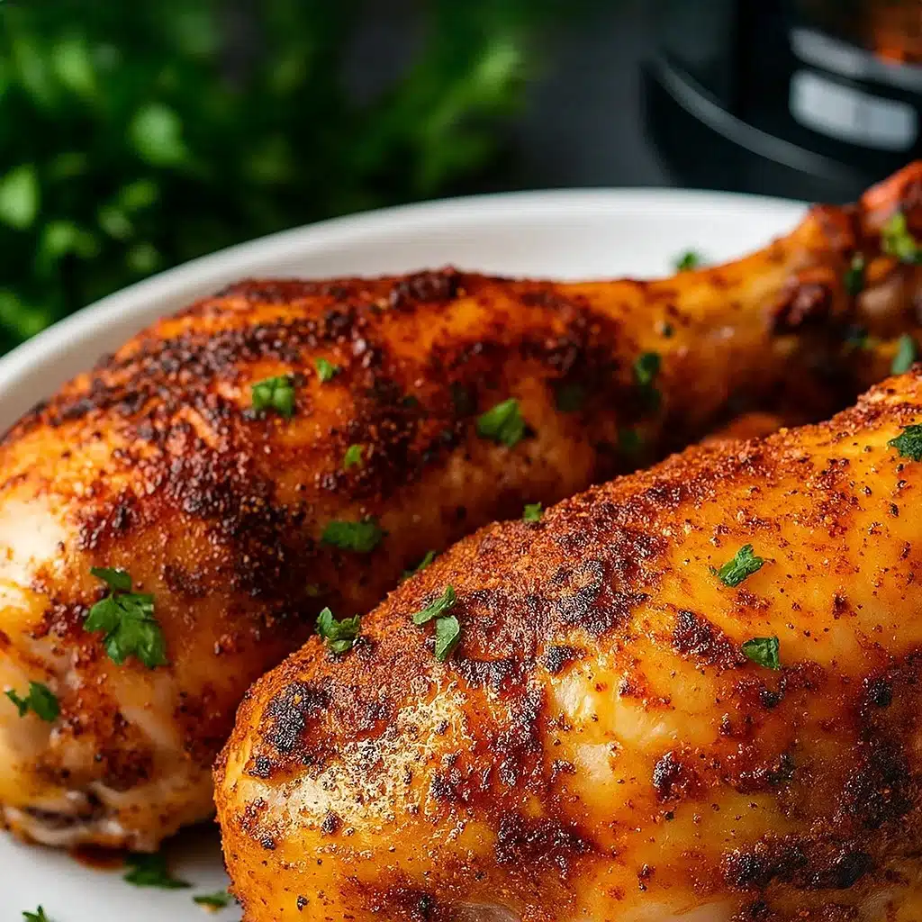 Cuisse de poulet air fryer 3 Cuisse de poulet dorée à l’air fryer