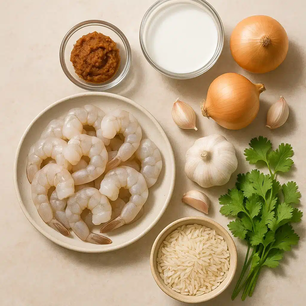 recette crevette coco curry 4 Ingrédients frais pour recette crevette coco curry