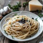 Pâtes à l’ail noir : une recette surprenante et savoureuse 6 Carte recette pâtes à l’ail noir