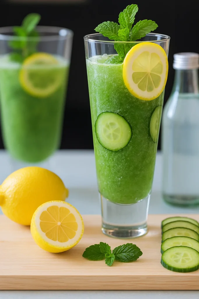 Jus detox citron concombre menthe : la boisson revitalisante ultime 5 ingredients jus detox citron concombre menthe